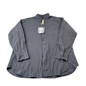 Engineered Garments X J Crew Gray Mens L/S Button Front Size Large NWT